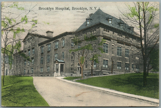 BROOKLYN NY HOSPITAL ANTIQUE POSTCARD
