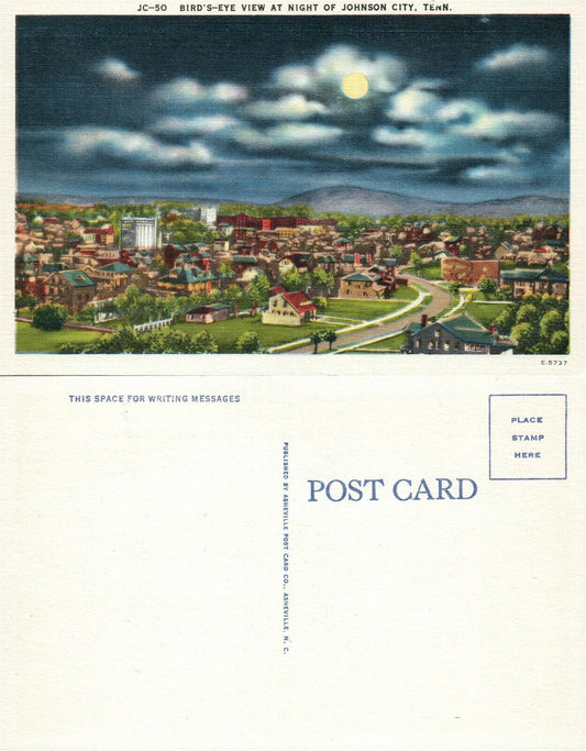 JOHNSON CITY TN VINTAGE POSTCARD