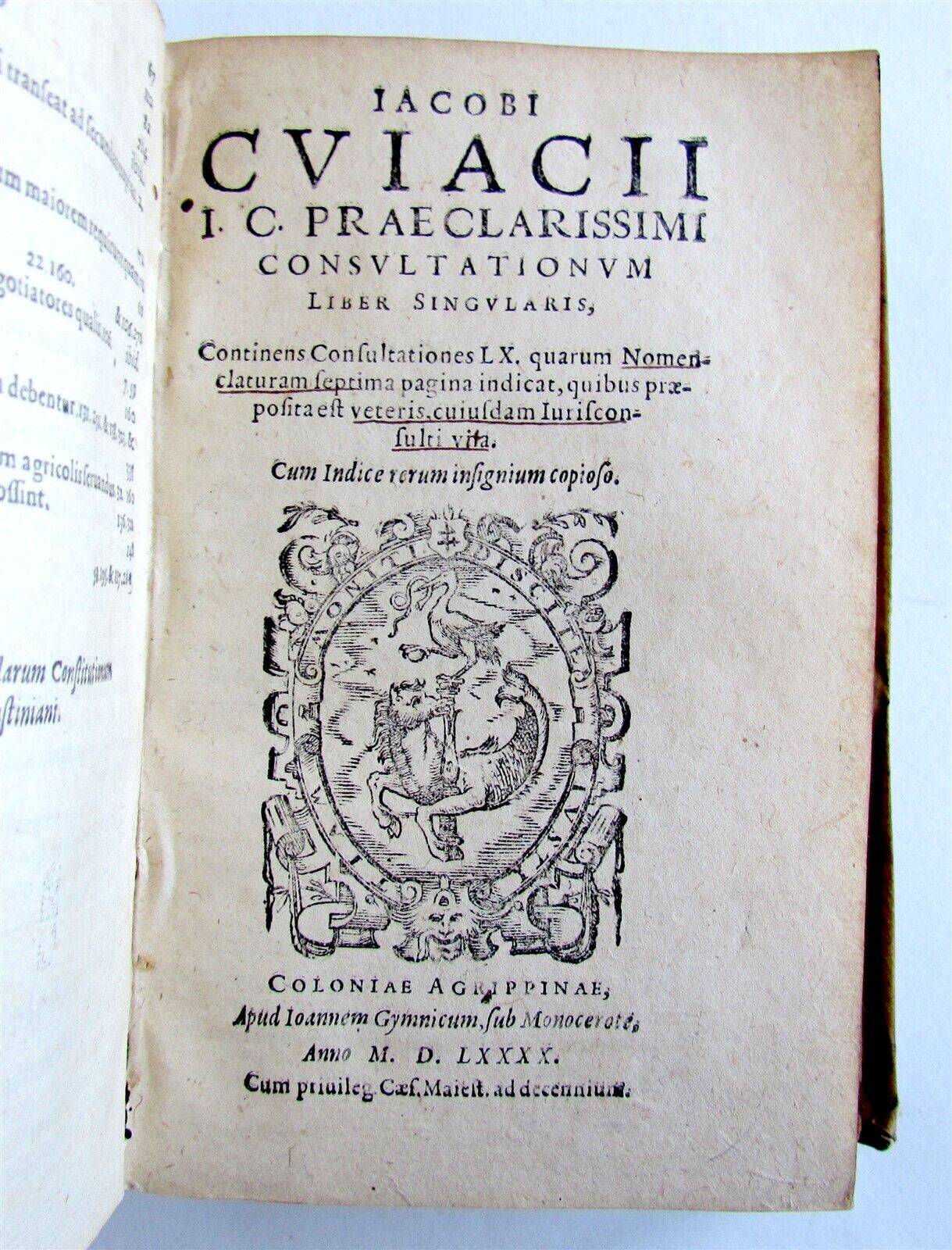 1592 LAW BOOK NOVELLARUM CONSTITUTIONUM antique Jacques Cujas in LATIN vellum