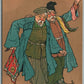 GEORGIA TIFLIS CAUCASUS DRUNK MEN ARTIST SIGNED ANTIQUE RUSSIAN POSTCARD