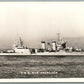 MILITARY SHIP USS SAN FRANCISCO VINTAGE REAL PHOTO POSTCARD RPPC