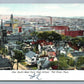 FALL RIVER MA VIEW SOUTH-WEST FROM HIGH SCHOOL ANTIQUE UNDIVIDED POSTCARD