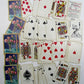 VINTAGE DURATONE PLAYING CARDS DECK w/ FLOWERS BACK