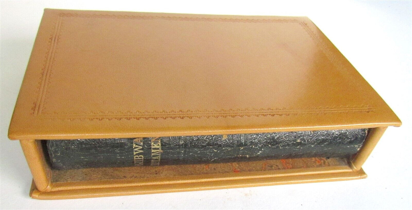 1875 BIBLE in LANGUAGE of OJIBWA INDIANS NEW TESTAMENT antique EXTREMELY RARE