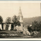 IRVINGTON PA METHODIST CHURCH ANTIQUE REAL PHOTO POSTCARD RPPC