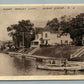 OCEAN GROVE NJ ALONG WESLEY LAKE ANTIQUE POSTCARD