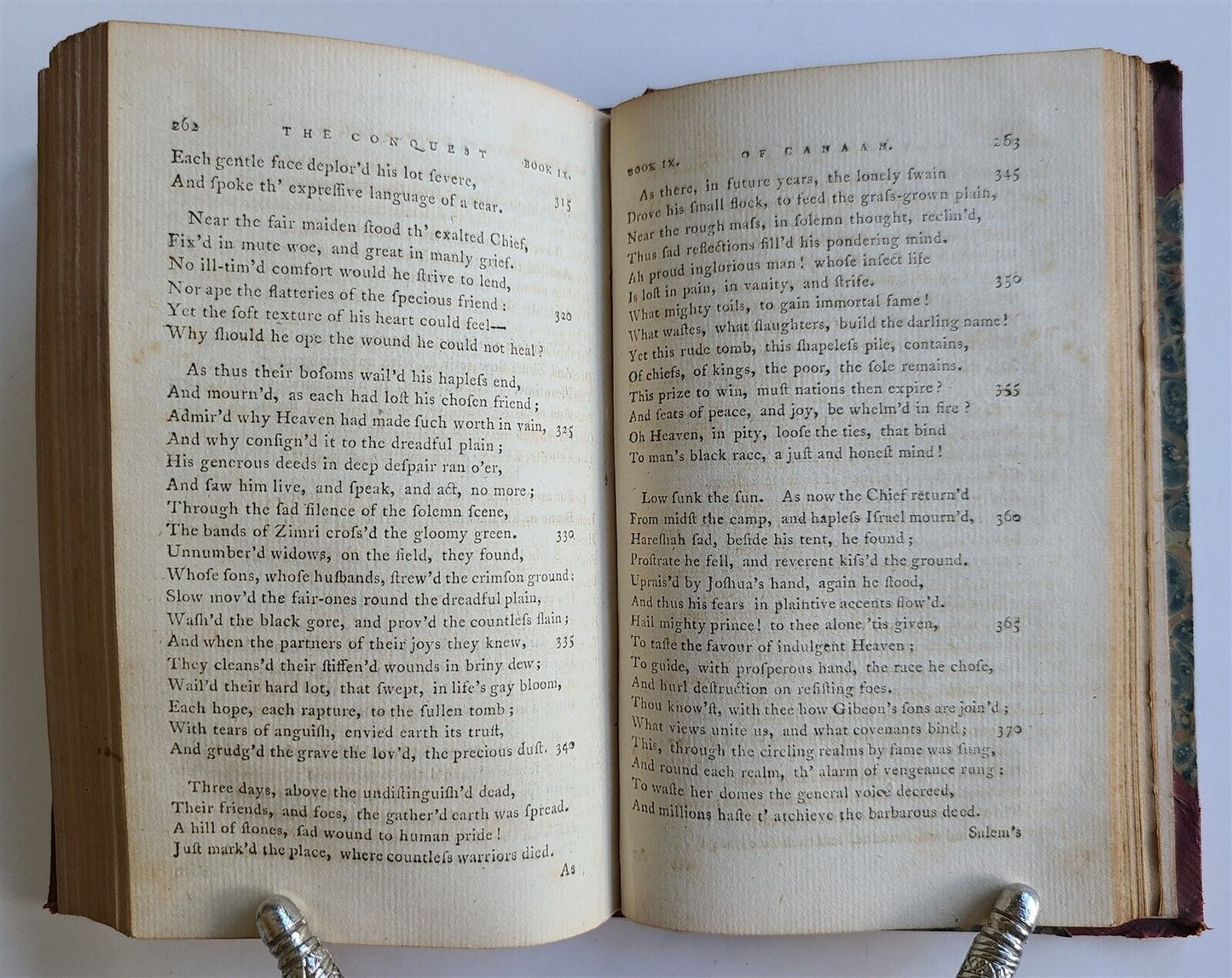 1788 THE CONQUEST of CANAAN a POEM antique POETRY