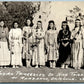 INDIAN PRINCESSES of NINE TRIBES ANADARKO OK VINTAGE REAL PHOTO POSTCARD RPPC