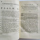 1762 Commentarius ad Psalmos by HERMAN VENEMA antique VELLUM BINDING