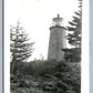 MONHEGAN ME LIGHTHOUSE VINTAGE REAL PHOTO POSTCARD RPPC