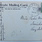 VINTAGE 1909 UNDIVIDED POSTCARD MAPLE RANCH AVENUE LITTLE GENESEE N.Y.