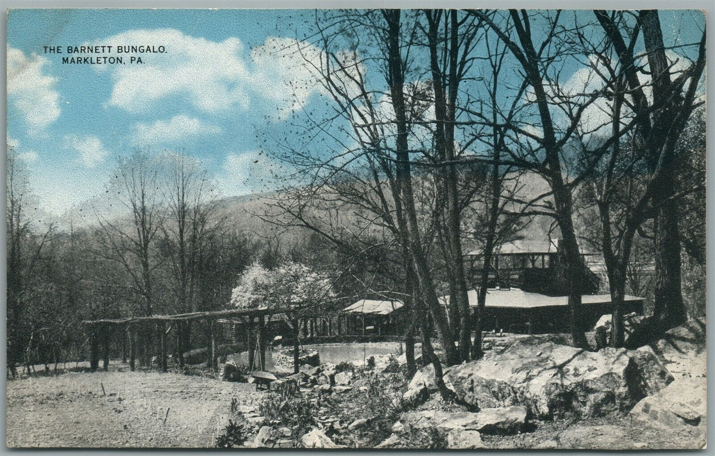 MARKLETON PA BARNETT BUNGALO ANTIQUE POSTCARD