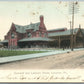 LEBANON PA RAILROAD DEPOT UNDIVIDED 1907 ANTIQUE POSTCARD railway train station