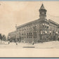 ORANGE MA MANN'S BLOCK ANTIQUE POSTCARD