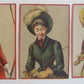 SPORT LADIES SET OF 3 ANTIQUE VICTORIAN TRADE CARDS