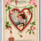 TO MY VALENTINE 1913 COPYRIGHT EMBOSSED ANTIQUE POSTCARD by JOHN WINSCH