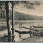 CENTRAL VALLEY NY SUMMIT LAKE SWIMMING & BOATING VINTAGE POSTCARD