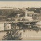 THOMASTON ME BIRDS EYE VIEW OF RIVER ANTIQUE REAL PHOTO POSTCARD RPPC