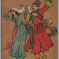 GEORGIA TIFLIS CAUCASUS LEZGINKA DANCING SIGNED ANTIQUE RUSSIAN POSTCARD