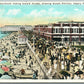 ASBURY PARK NJ BOARDWALK LOOKING TOWARD ARCADE 1926 ANTIQUE POSTCARD