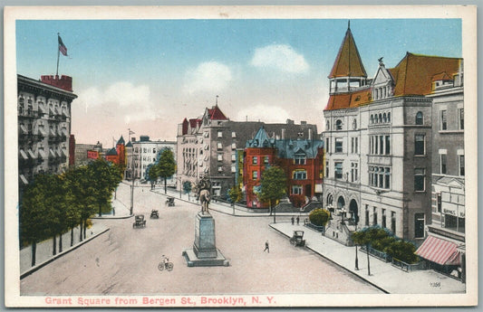 BROOKLYN NY GRANT SQUARE ANTIQUE POSTCARD