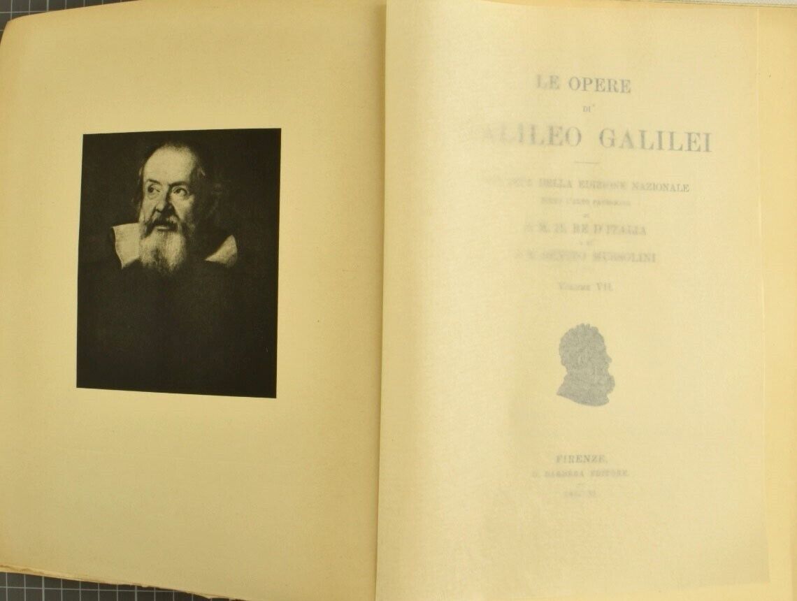 1929-1939 GALILEO GALILEI 20 VOLUMES antique ILLUSTRATED in ITALIAN