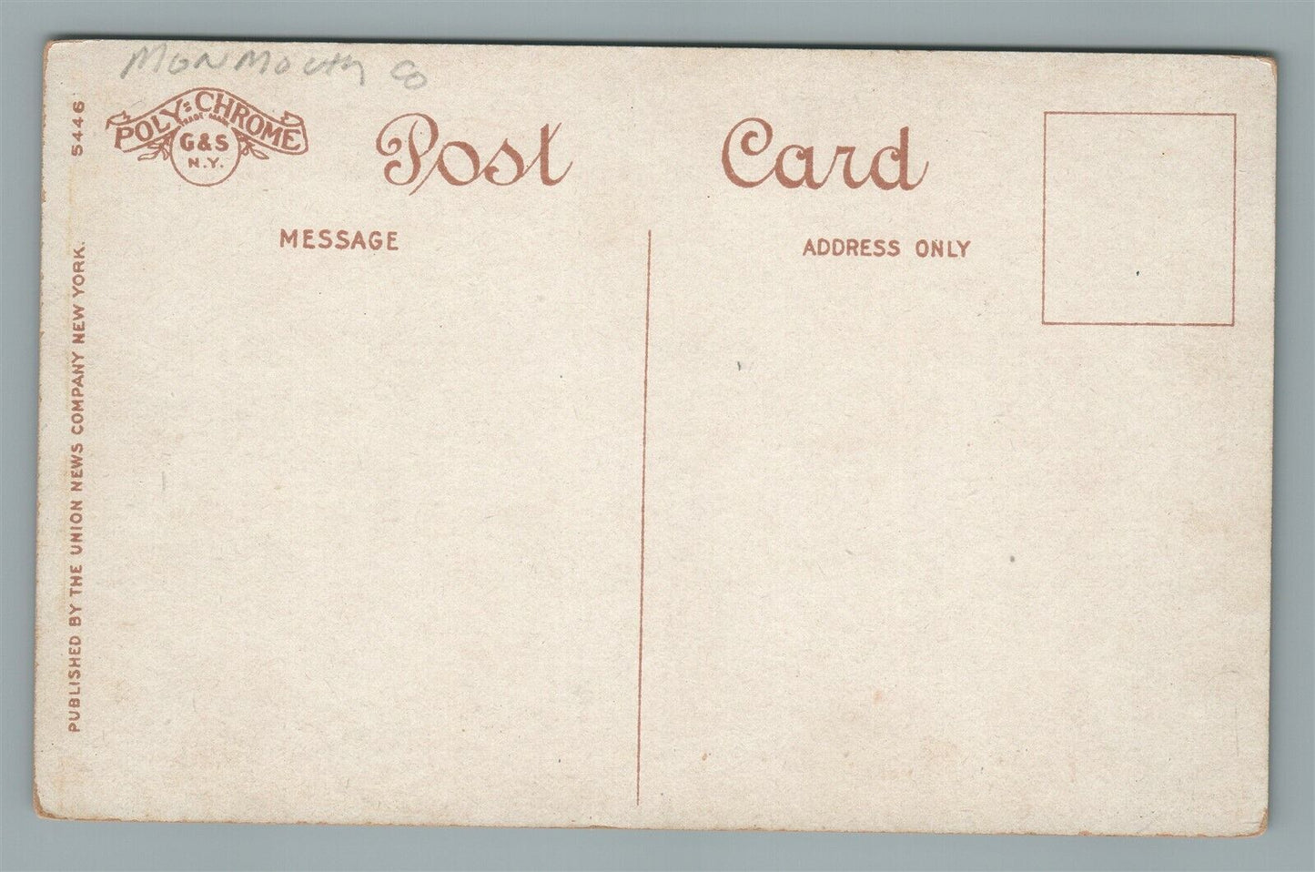 LONG BRANCH NJ NEW SUMMER WHITE HOUSE ANTIQUE POSTCARD