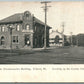 TELFORD PA RAILROAD TRAIN STATION & FENSTERMACHER DOUBLE SIDED ANTIQUE POSTCARD