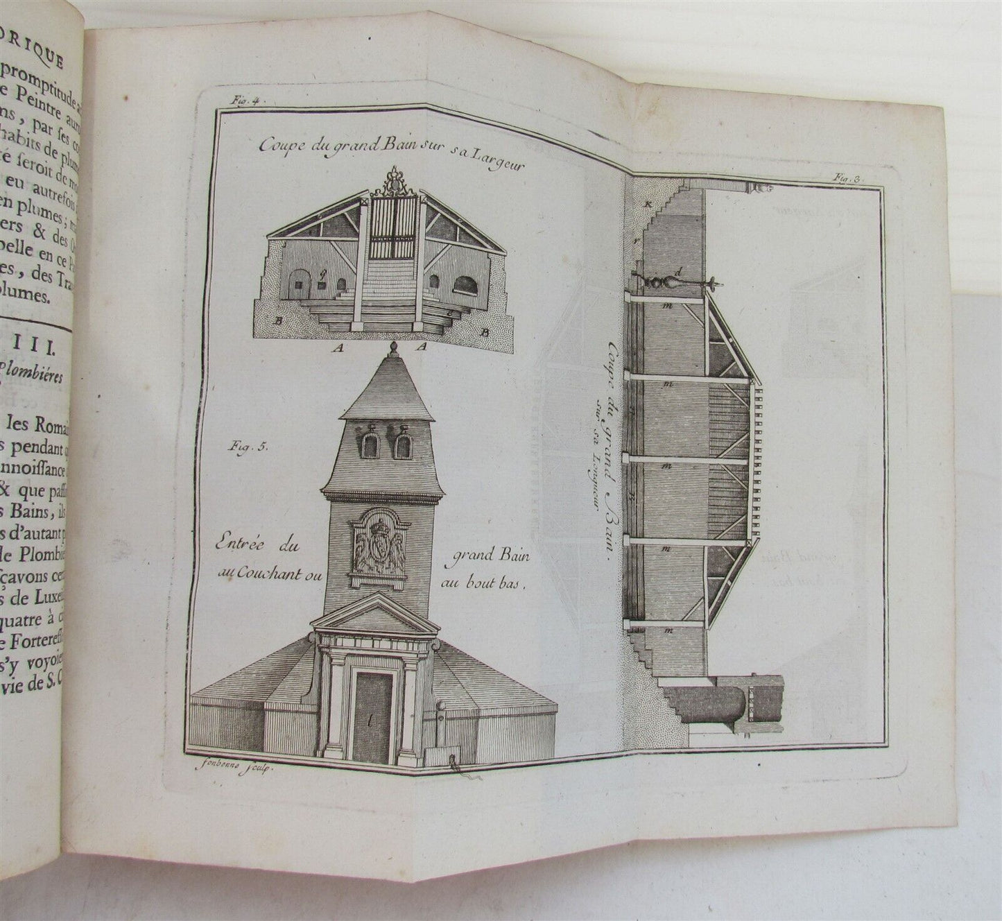 1748 ARCHITECTURE TREATISE on THERMAL WATERS antique ILLUSTRATED w/10 ENGRAVINGS