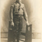 BOYSCOUT ANTIQUE REAL PHOTO POSTCARD RPPC