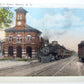 VINTAGE POSTCARD RAILROAD STATION ERIE DEPOT ELMIRA NY railway train