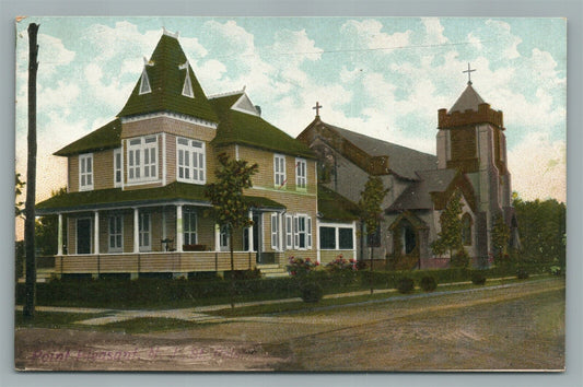 POINT PLEASANT NJ ST.PETER'S CHURCH ANTIQUE POSTCARD
