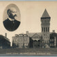 ASHBURNHAM MA CUSHING ACADEMY SCIENCE BUILDING ANTIQUE REAL PHOTO POSTCARD RPPC