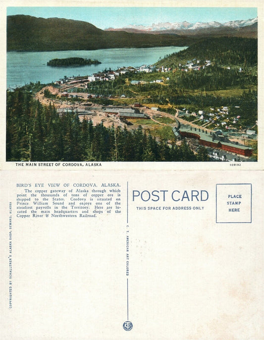 CORDOVA AK MAIN STREET ANTIQUE POSTCARD