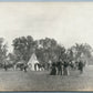 AMERICAN INDIANS in NORTH DAKOTA ANTIQUE REAL PHOTO POSTCARD RPPC