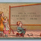 VICTORIAN TRADE CARD SOFT CANDIES GEO. FOSTER SALEM MA antique