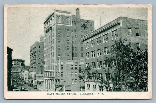 ELIZABETH NJ EAST JERSEY STREET ANTIQUE POSTCARD