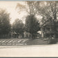 ST. JOHNSBURY VT RAILROAD STREET FROM DEPOT ANTIQUE REAL PHOTO POSTCARD RPPC