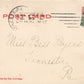 WARREN PA HIGH SCHOOL 1907 UNDIVIDED ANTIQUE POSTCARD