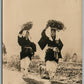 JAPAN WOMEN FROM VILLAGE OF OHARA KYOTO ANTIQUE REAL PHOTO POSTCARD RPPC