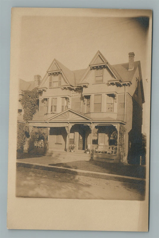 TRENTON NJ 36 NORTH OVERLOOK AVENUE ANTIQUE REAL PHOTO POSTCARD RPPC
