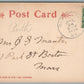 HALLOWELL ME KENNEBEC RIVER FROM LONDON HILL ANTIQUE POSTCARD