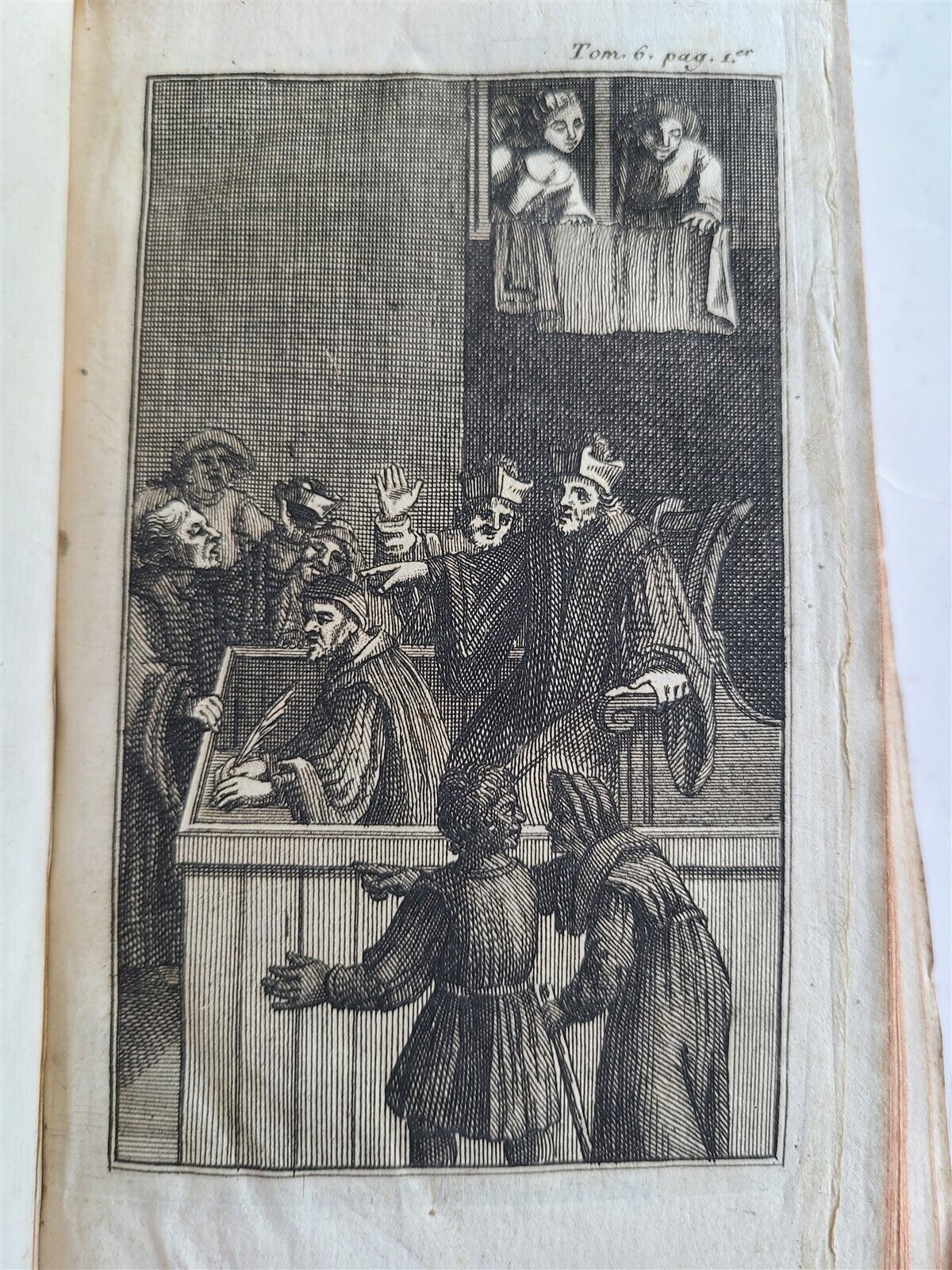 1722-1726 DON QUICHOTTE DE LA MANCHE by CERVANTES 6 VOLUMES antique ILLUSTRATED