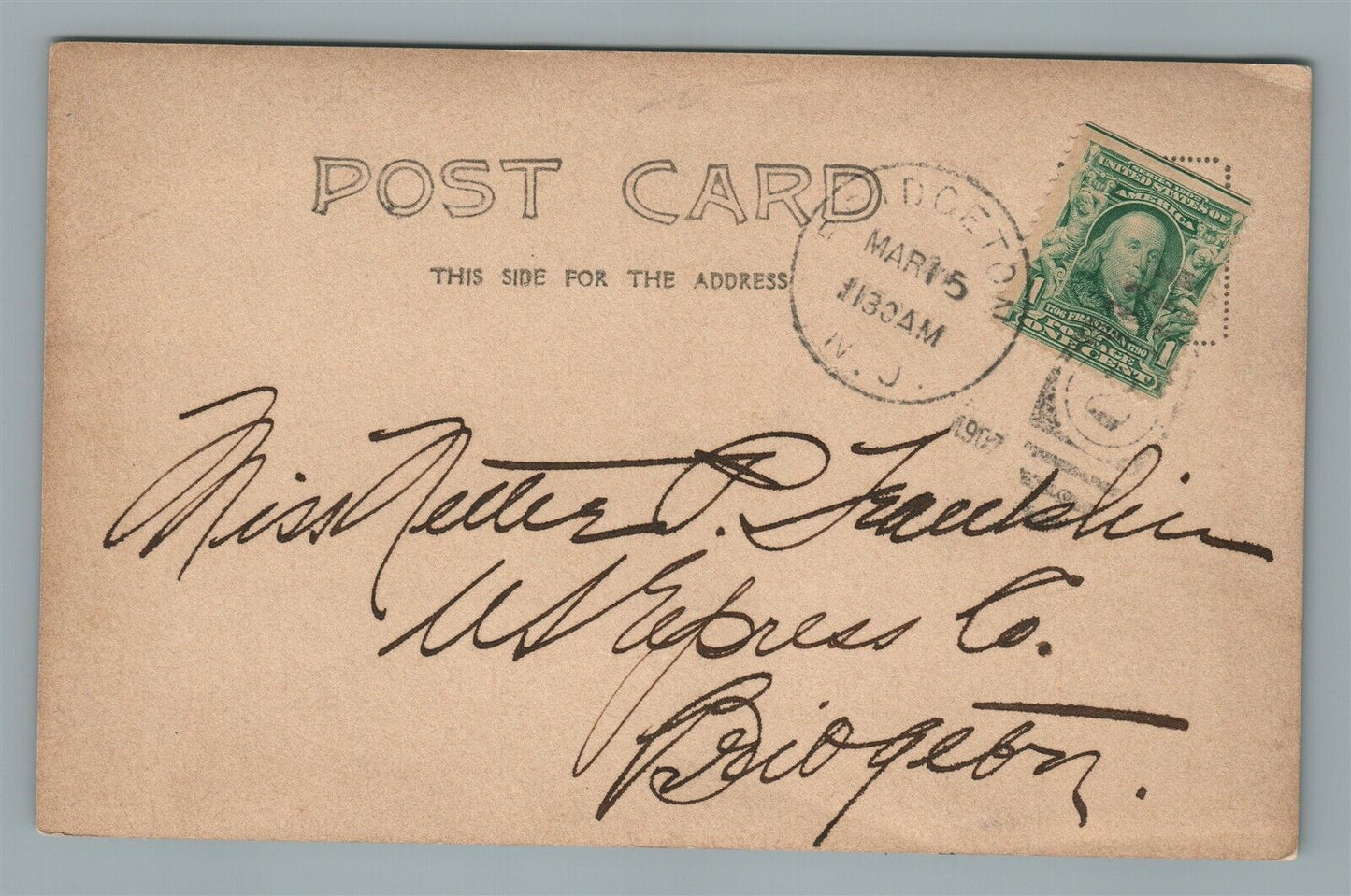 BRIDGETON NJ CRYSTAL LAKE CITY PARK ANTIQUE REAL PHOTO POSTCARD RPPC