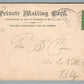 RED BANK NJ MAPLE AVENUE ANTIQUE POSTCARD PRIVATE MAILING CARD