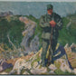 WWI ERA ITALIAN RED CROSS MILITARY ANTIQUE POSTCARD UNA SENTINELLA