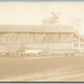 VILLAGE BARN w/ TURKEYS ANTIQUE REAL PHOTO POSTCARD RPPC