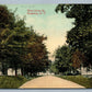 MASSENA NY WEST ORVIS STREET ANTIQUE POSTCARD
