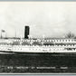 STEAMSHIP STR METEOR AT WASHINGTON VINTAGE REAL PHOTO POSTCARD RPPC