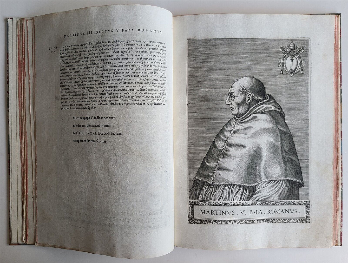 1568 ILLUSTRATED w/28 POPE PORTRAITS XXVII PONTIFICUM ELOGIA ET IMAGINES antique